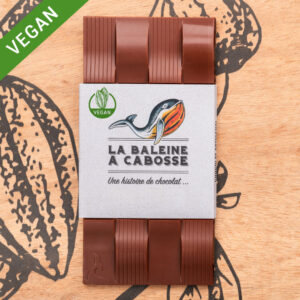 Tablette de chocolat au lait 45% de cacao, vegan