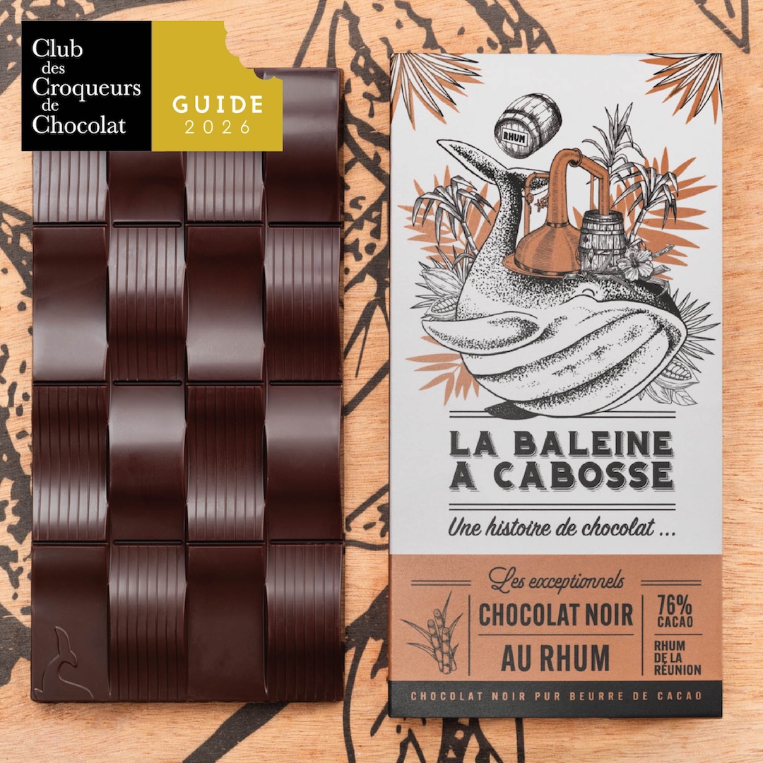 Tablette chocolat au rhum de La Réunion 76%
