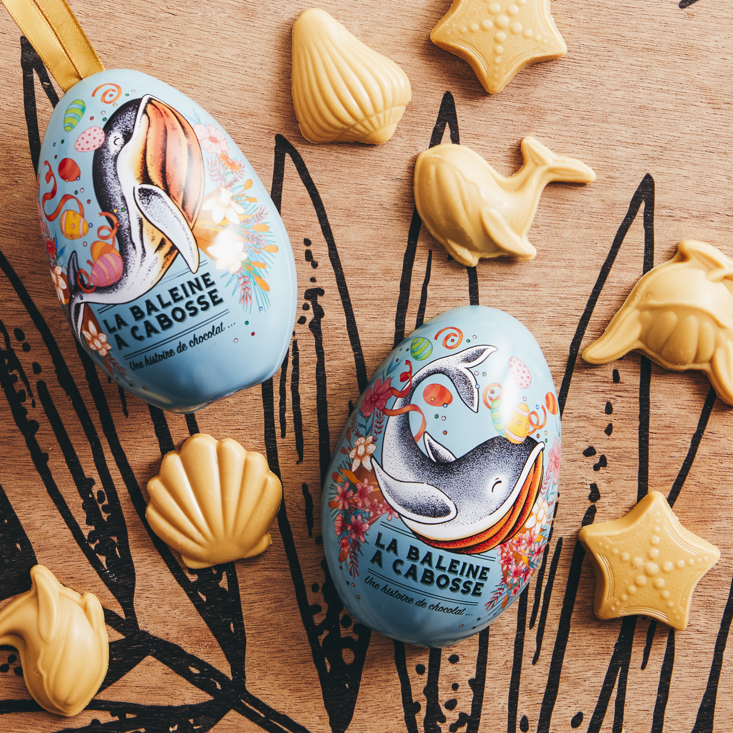 Oeuf métallique blond