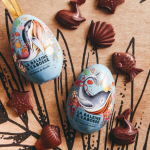 Oeuf metallique lait