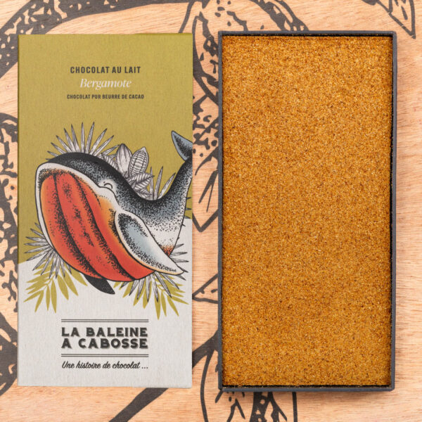 Tablette chocolat au lait 50% de cacao & bergamote