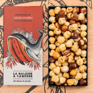 Tablette de chocolat au lait 50% de cacao & noisettes torréfiées
