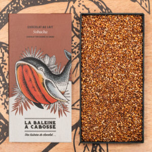 Tablette de chocolat au lait 50% de cacao & sarrasin grillé