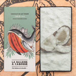 Tablette de chocolat au lait 45% de cacao, vegan