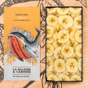 Tablette de chocolat noir 65% & banane