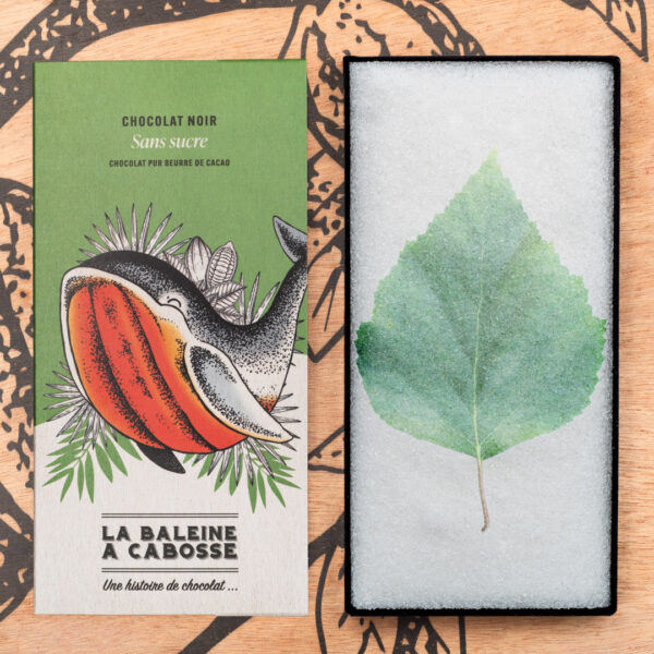 Tablette Chocolat noir sans sucre 76% cacao